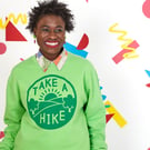 Take a Hike Jumper, Vibrant Green Sweatshirt for Hiking