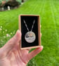 Handmade Moon O'er The Sea Fine Silver Necklace on sterling silver chain - Image 5