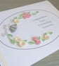 First wedding anniversary card with quilled flowers - Image 5