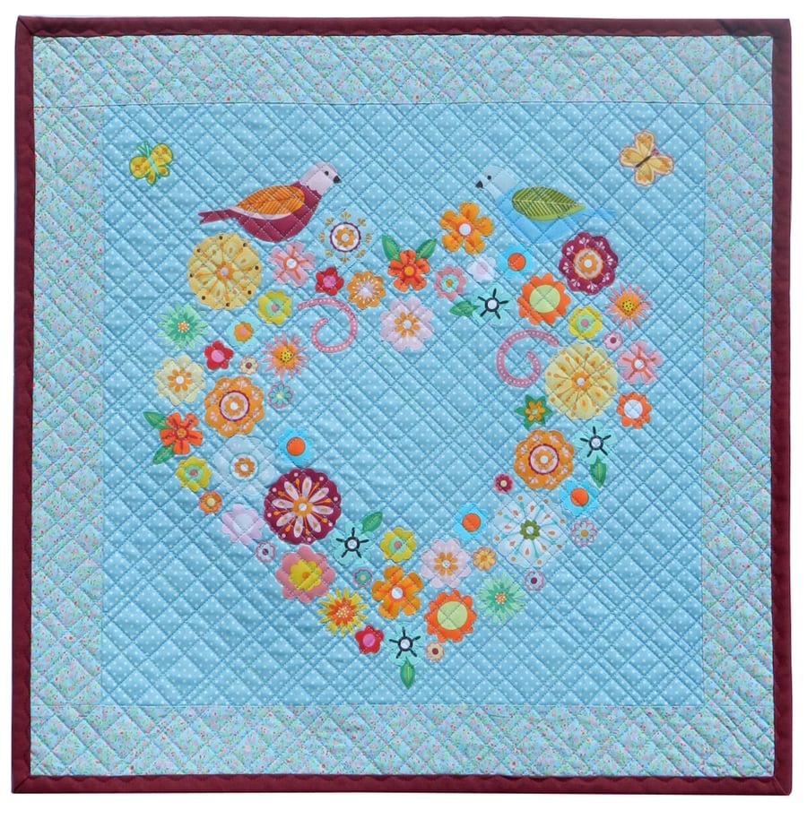 Heart Garland Wall Quilt