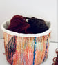 Colourful textile storage basket or pot plant holder - Image 6