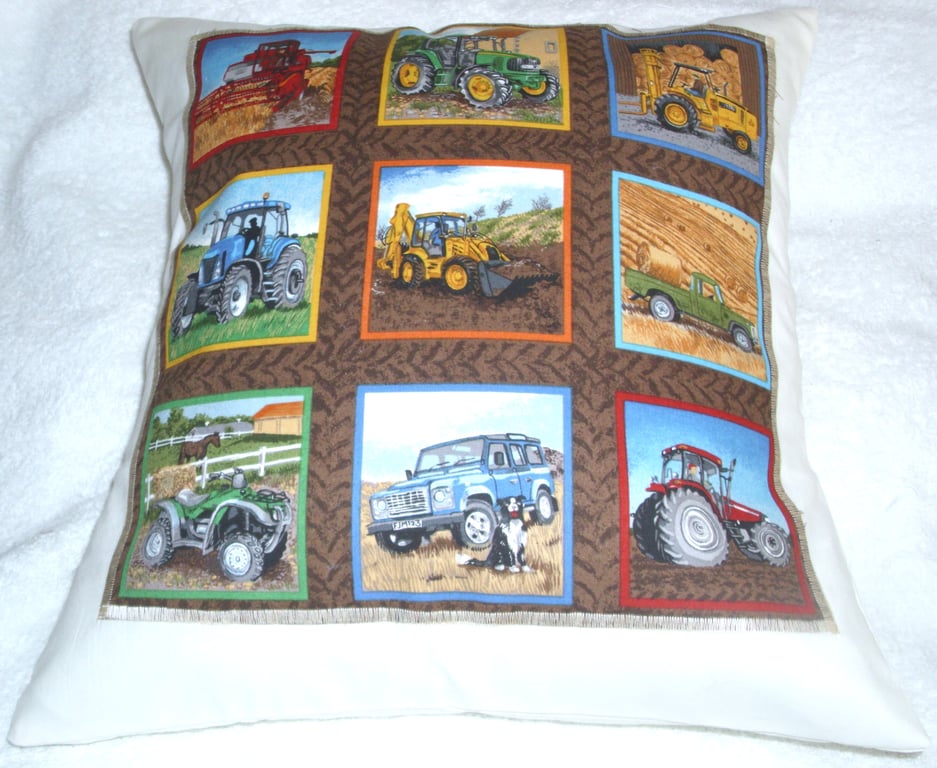 ON the Farm Farm vehicles cushion