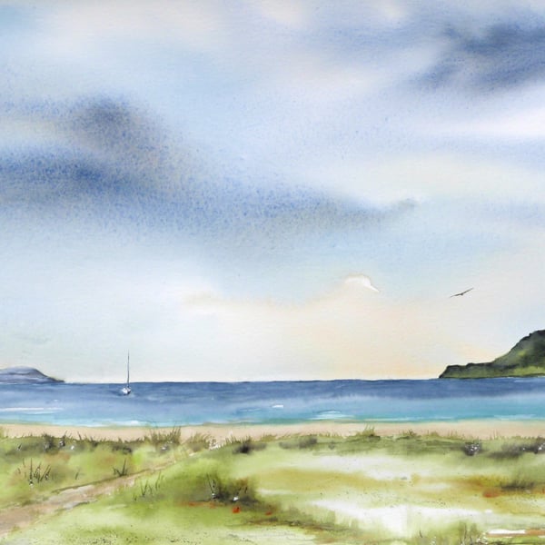 Calgary Bay. Original Watercolour Painting.