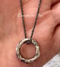 Meteor Collection Oxidised Sterling Silver Necklace