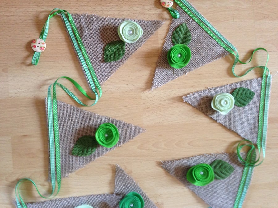 Felt Flower Bunting