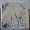 natural stone decorated coasters