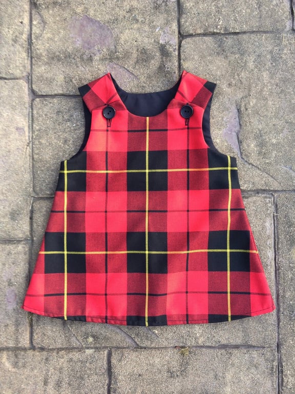 Wallace Tartan Pinafore Dress