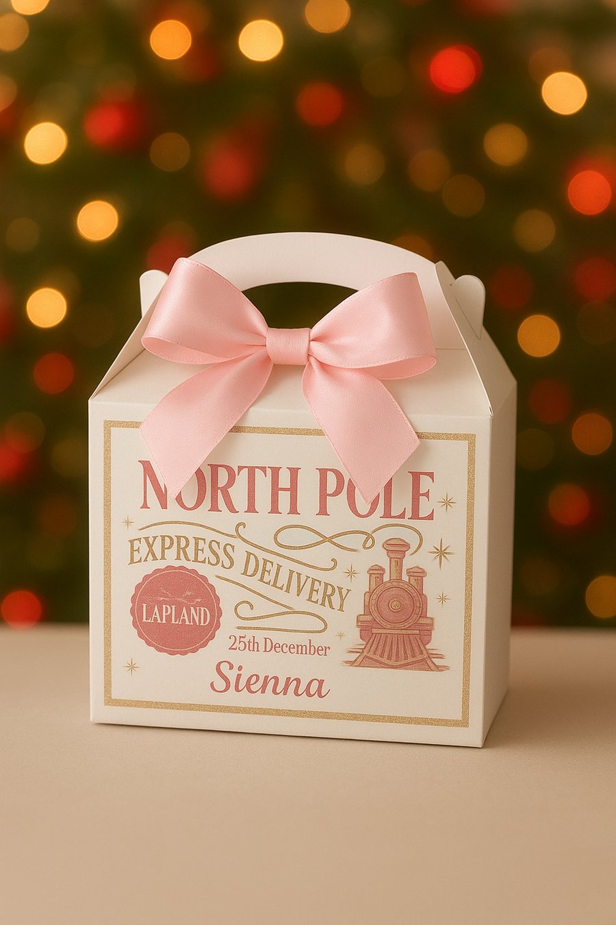 Personalised Christmas Eve Box North Pole Express Santa Delivery Gift Box Kids 