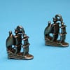 Connector / bead / charm  ship - 2pc