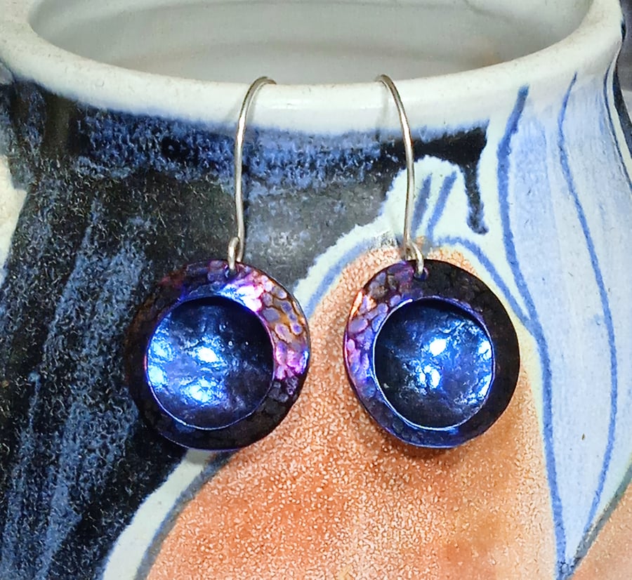  Coloured Titanium Earrings - UK Free Post