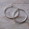 Sterling Silver 18mm Hoops