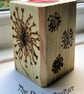 Rustic wooden tealight holder  - Image 1
