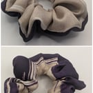 Upcycled Real Silk Scrunchie Handmade Silk Hair Tie, Sustainable Hair Accessory