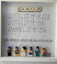 Personalised Lego Figures Shadow Box 