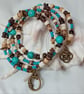 Turquoise Bohemian Style Bracelet - Image 4