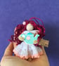 Tiny Pink Tea Pot Fairy Doll Decoration