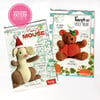 TWO Paper Sewing Patterns, Cuddly Bear and Mouse toy pattern,  New and Unopened
