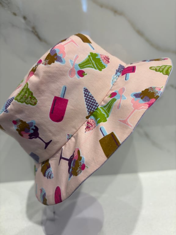 Pink Ice Cream Sun Hat