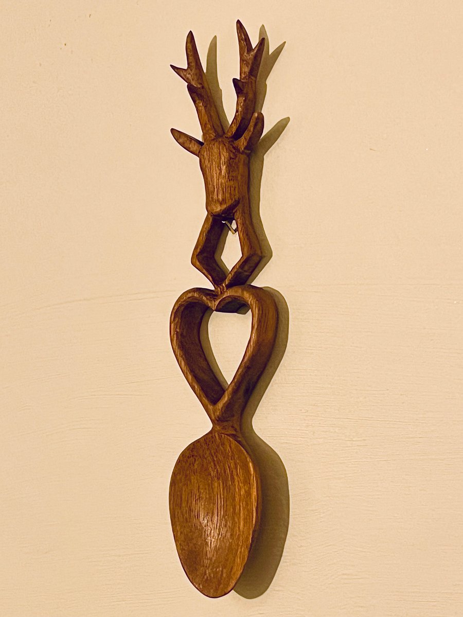 Stag Celtic Love Spoon