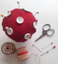 Toadstool Mushroom House Pin Cushion, handmade sewing supplies - Image 8