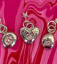 Solid silver Boob pendant necklace with pink gemstone - Image 3