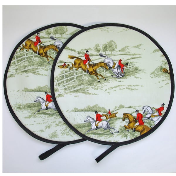 Fox Hunting Aga Hob Lid Mats Pads Covers Aga 60 With Loop Surface Saver Tally Ho