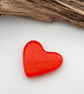 Orange Fused Glass Heart - Image 6