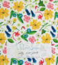 British wildflowers- hand bound recycled notebook - Image 5