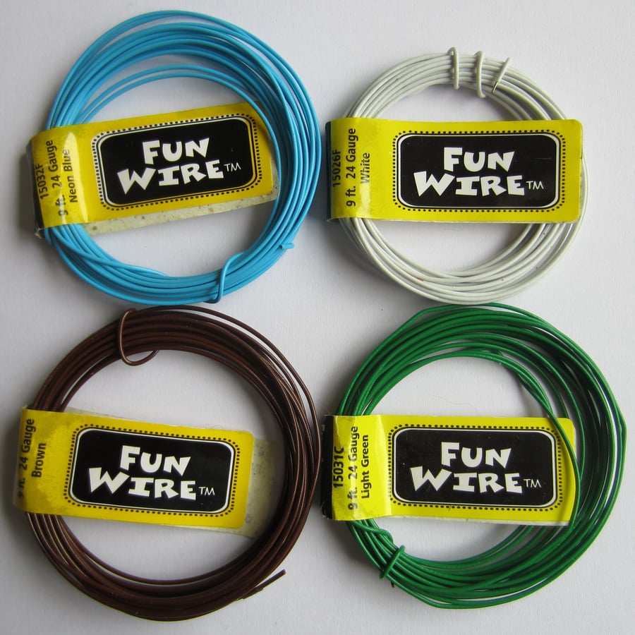4 Reels of Coloured Fun Wire