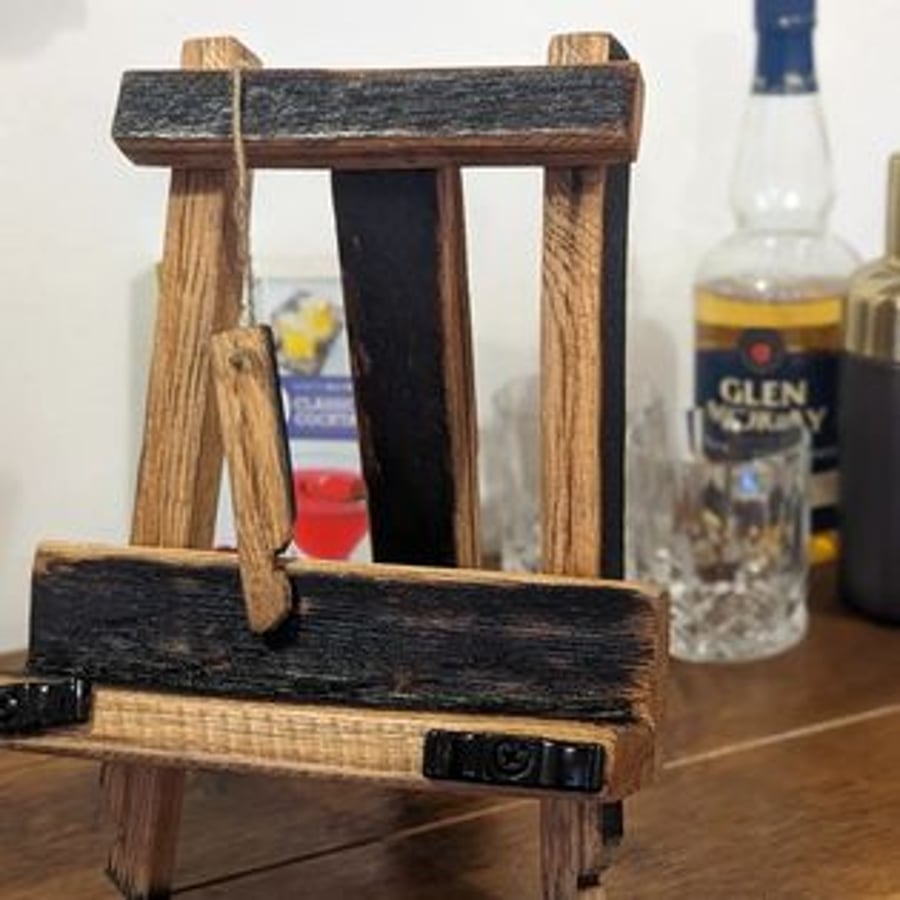 Whiskey Barrel Oak Cookbook IPad stand Mini Easel