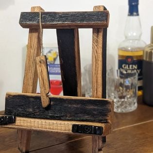 Whiskey Barrel Oak Cookbook IPad stand Mini Easel