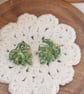 Monstera leaf dangly earrings - Image 3