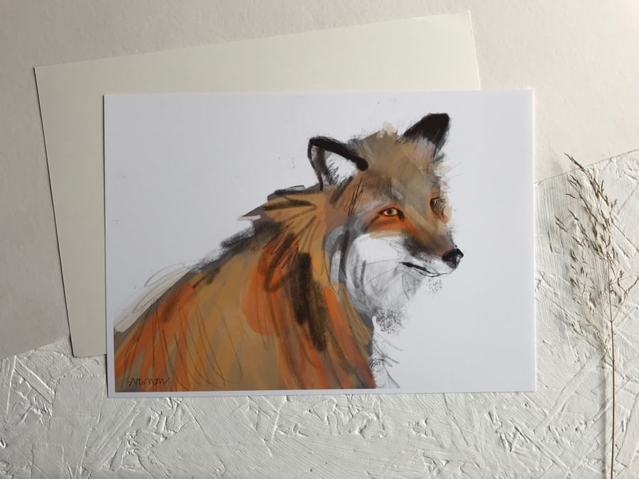 Wild fox - Giclee Print, digital wildlife art