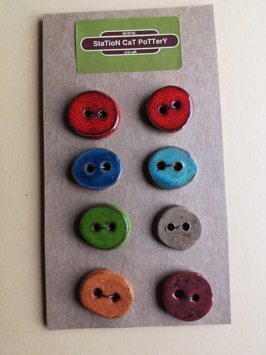 Handmade Pottery Buttons
