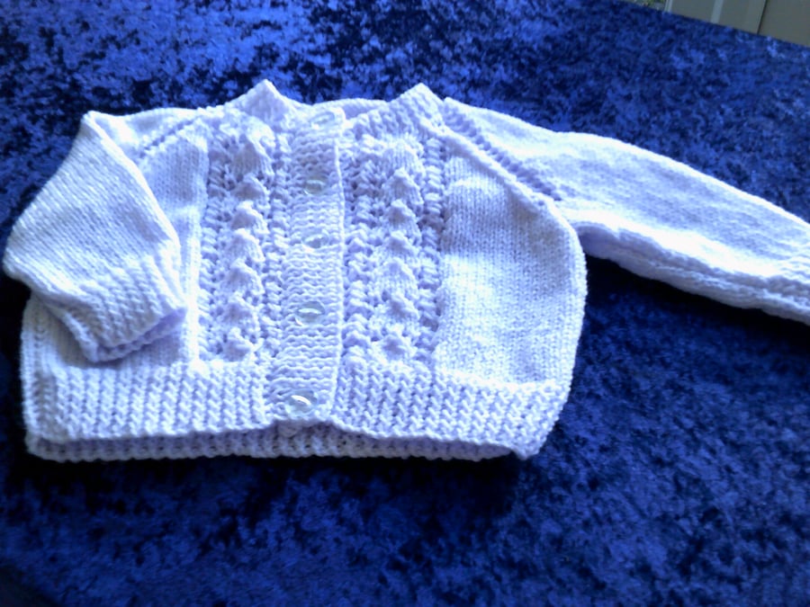 Pale Lavender 20inch Cardigan