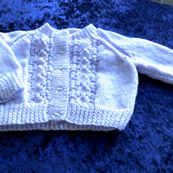 Pale Lavender 20inch Cardigan