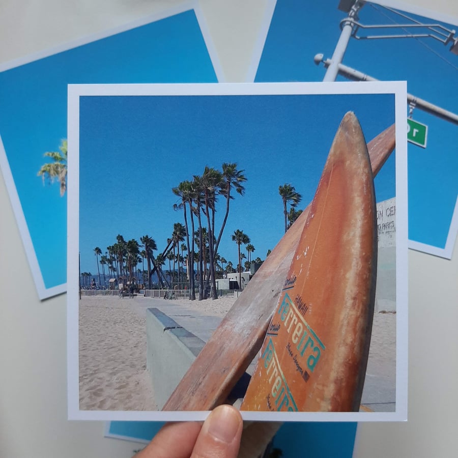 California - Rodeo Drive - Palm Tree - Surfboards - Photo Prints
