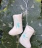 Handmade Felted Wool Christmas Stocking Ornaments - Image 8