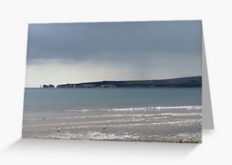 Just before the rain at Old Harry Rocks Dorset Jurassic coast photographic 