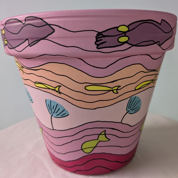 Studio Ghibli Ponyo Art 16cm Terracotta Pot