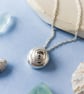 Snail Shell Pendant - Recycled Silver Necklace - Gift for Nature Lovers - Image 5