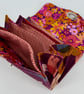 Handmade burgundy cotton canvas twist lock wallet with card slots and coin purse - Image 7