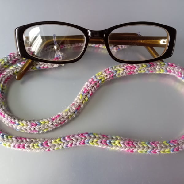 Multicoloured Pastel Sparkle Glasses Sunglasses Cord