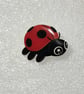 Handmade Cute Ladybird Badge Pin - Image 2