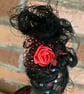 Gothic Bride Upcycled bottle art doll handmade alternative home decor sculpture  - Image 4