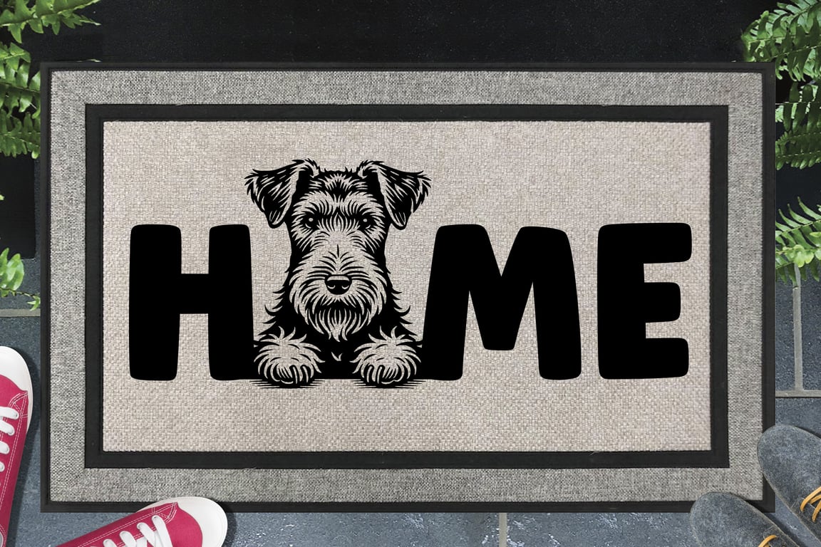Welsh Terrier Home Door Mat - All Weather - 45x70cm 