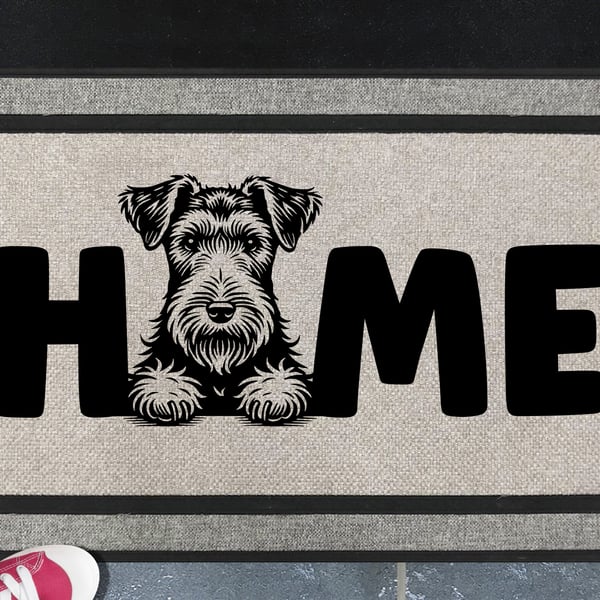 Welsh Terrier Home Door Mat - All Weather - 45x70cm 