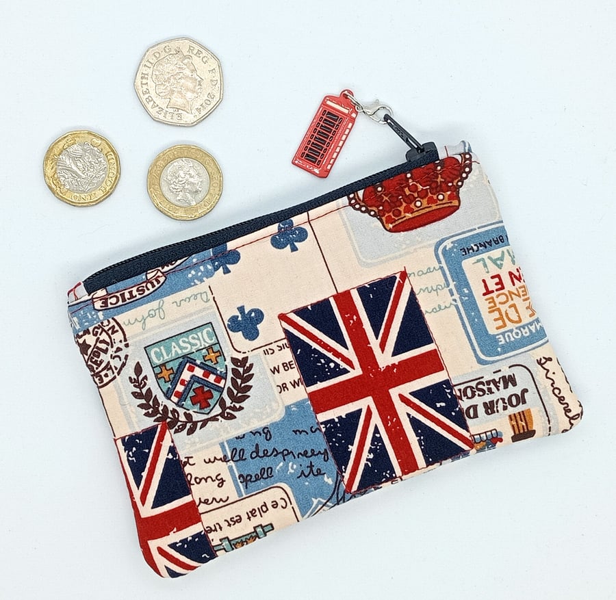 Patriotic coin and card purse 51KF