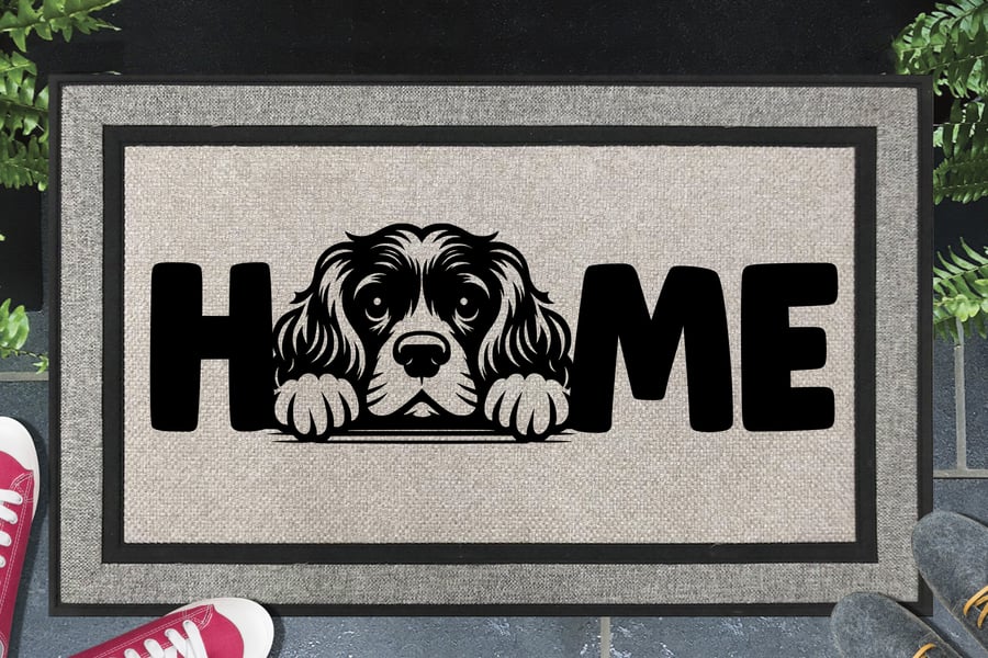 Cocker Spaniel Home Door Mat - All Weather Doormat - 45x70cm 