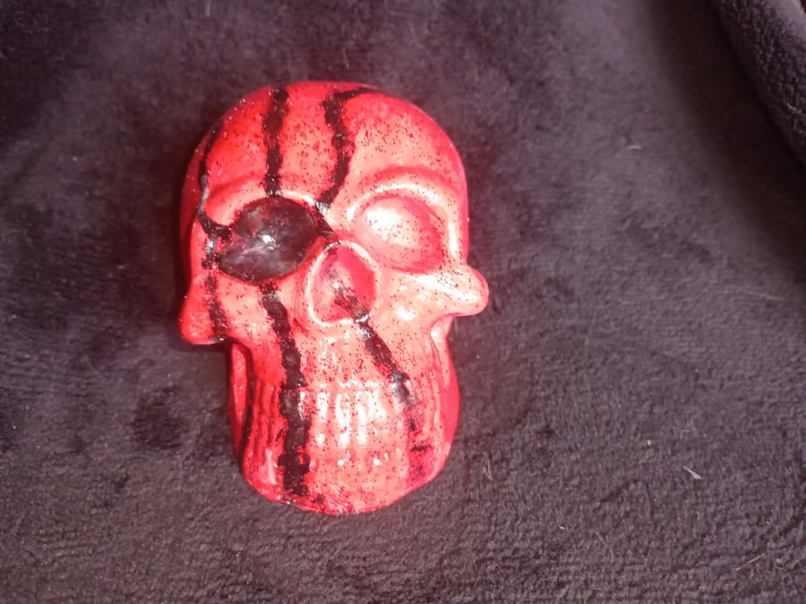Handmade Gothic Resincrete Skull Halloween Horror Decoration